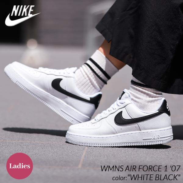 NIKE WMNS AIR FORCE 1 &apos;07 &quot;WHITE BLACK&quot; ナイキ ウィメンズ ...