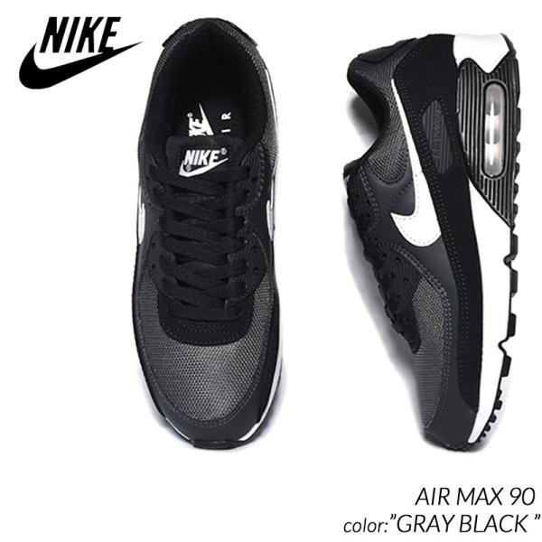 NIKE AIR MAX 90 &quot;GRAY BLACK&quot; ナイキ エアマックス スニーカー ( グレ...