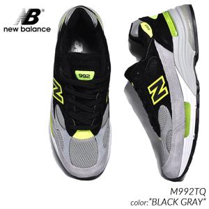 NEW BALANCE M992TQ &quot;made in USA&quot; BLACK GRAY ニューバラン...