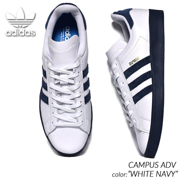 adidas SB CAMPUS ADV &quot;WHITE NAVY&quot; アディダス キャンパス スニーカ...