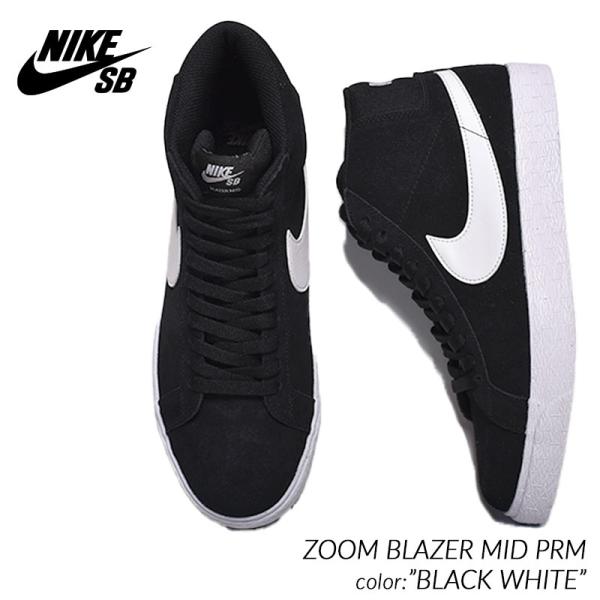 NIKE SB BLAZER MID &quot;BLACK WHITE&quot; ナイキ ブレイザー ミッド スニー...