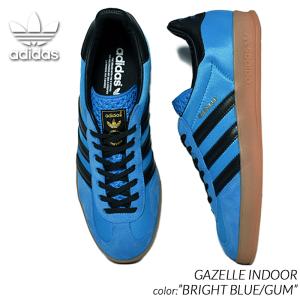 adidas GAZELLE INDOOR &quot;BRIGHT BLUE/GUM&quot; アディダス ガッツレ...