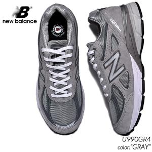 NEW BALANCE "made in USA" U990GR4 GRAY ニューバランス スニーカー ( グレー 灰色 白 990 992 993 996 メンズ レディース )｜PRECIOUS PLACE