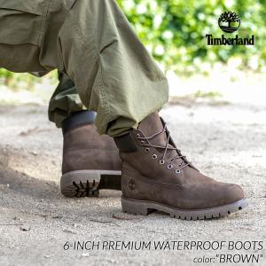 Timberland 6-INCH PREMIUM WATERPROOF BOOTS "BROWN" ティンバーランド 6インチ プレミアム ブーツ ( ブラウン 茶色 メンズ 10001 )