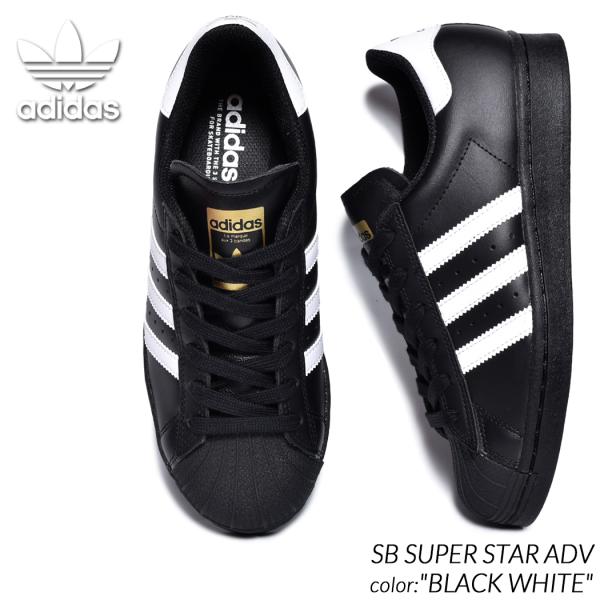 adidas SB SUPER STAR ADV &quot;BLACK WHITE&quot; アディダス スーパース...