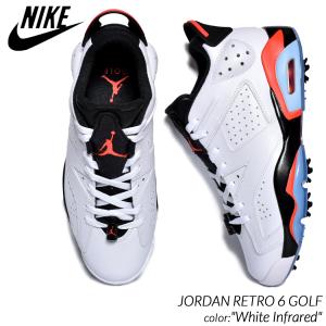 NIKE JORDAN RETRO 6 GOLF "White Infrared" ナイキ エア ジョーダン レトロ ゴルフ スニーカー ( 白 ホワイト 赤 ゴルフシューズ DV1376-106 )｜precious-place