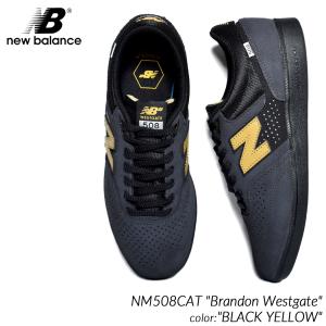 海外限定 NEW BALANCE NUMERIC NM508CAT "Brandon Westgate" BLACK YELLOW ニューバランス ヌメリック スニーカー ( 日本未発売 黒 )｜precious-place