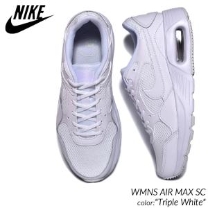 NIKE WMNS AIR MAX SC "Triple White" ナイキ ウィメンズ エアマックス エスシー スニーカー ( ホワイト 白 90 95 97 AM CW4554-101 )｜precious-place