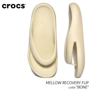crocs MELLOW RECOVERY FLIP "BONE" クロックス メロウ フリップ ( 白 ホワイト ベージュ サンダル リカバリー メンズ ウィメンズ 208437-2Y2 )｜precious-place