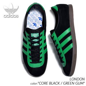 adidas LONDON "CORE BLACK / GREEN GUM" アディダス ロンドン スニーカー ( 黒 ブラック 緑 グリーン メンズ シティーシリーズ IE0826 )｜precious-place