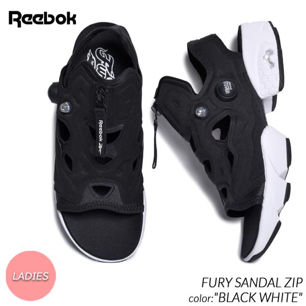 REEBOK INSTAPUMP FURY SANDAL ZIP &quot;BLACK WHITE&quot; リーボ...