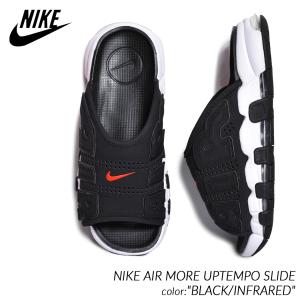 NIKE AIR MORE UPTEMPO SLIDE "BLACK/INFRARED" ナイキ エア モア アップテンポ スライド ( サンダル モアテン 黒 ブラック FJ2708-001 )｜precious-place