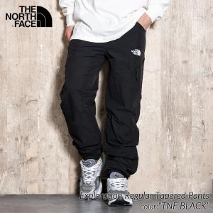 海外限定 THE NORTH FACE Exploration Regular Tapered Pants TNF BLACK ザ ノースフェイス ナイロン パンツ日本未発売 NF0A7Z96JK3｜precious-place