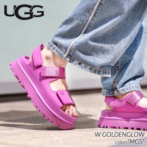 UGG W GOLDENGLOW "MGS" アグ ウィメンズ ゴールデングロウ  サンダル スライド レディース ( PINK ピンク 赤 厚底  ストラップ 1152685 )｜precious-place