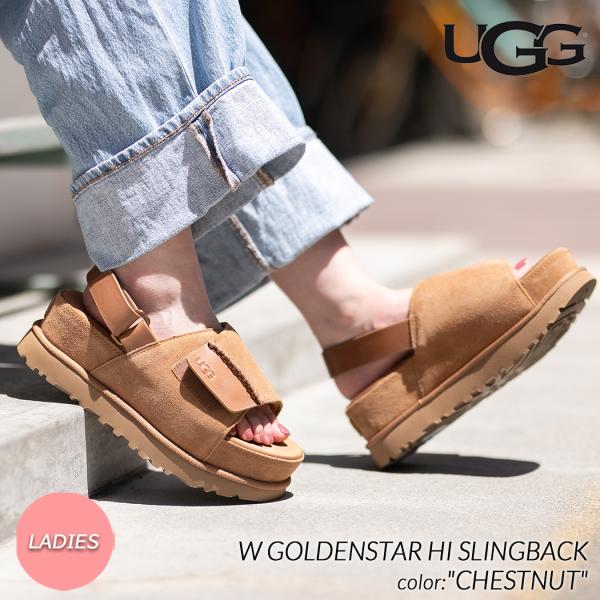 UGG W GOLDENSTAR HI SLINGBACK SANDAL &quot;CHESTNUT&quot; アグ...