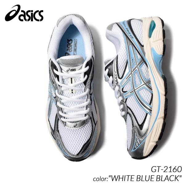 asics GT-2160 &quot;WHITE BLUE BLACK&quot; アシックス スニーカー ( 白 ホ...