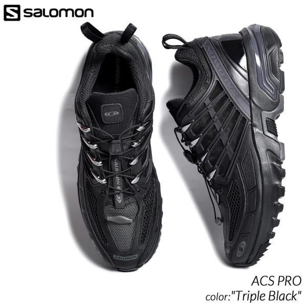 SALOMON ACS PRO &quot;Triple Black&quot; サロモン エーシーエス プロ スニーカ...