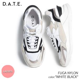 D.A.T.E. FUGA NYLON "WHITE BLACK" デイト フーガ スニーカー ( DATE 白 ホワイト 黒 ブラック レディース ウィメンズ W401-FG-NY-WB )｜precious-place