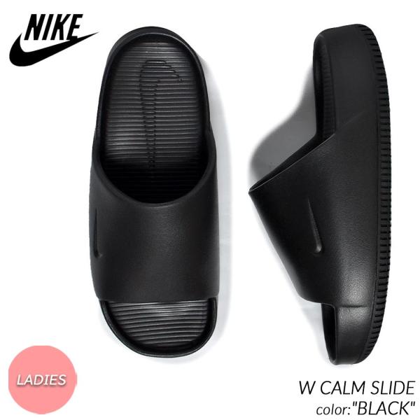 NIKE W CALM SLIDE &quot;BLACK&quot; ナイキ ウィメンズ カーム スライド サンダル ...