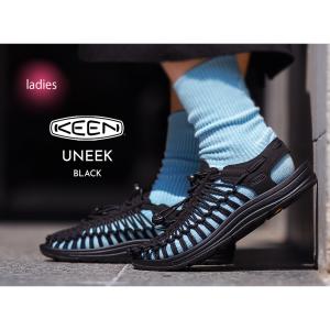 KEEN キーン ウィメンズ ユニーク シューズ サンダル スニーカー WOMEN UNEEK "BLACK/BLACK" ( 黒 ブラック レディース SANDAL 1014099 )