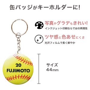 卒団記念品 ソフトボール キーホルダー 名入れ...の詳細画像1
