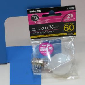 TOSHIBA 東芝ライテック ミニクリプトン電球 ミニクリX フック包装 KR100V54WXW-LA 60形 4000時間 生産完了品
