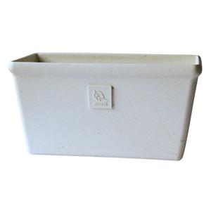 八幡化成 エコプランター/植木鉢 角型ワイド 300 ホワイト  237495