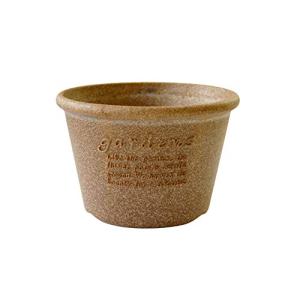 八幡化成 エコポット/植木鉢 浅型 6号 ナチュラル