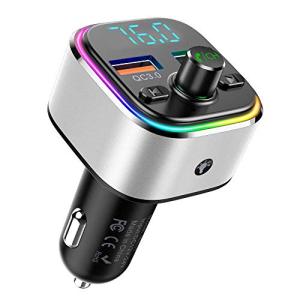 Nulaxy FMトランスミッター Bluetooth5.0 車用 2USBポート