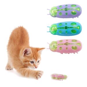 電池式猫ちゃんおもちゃ 3個セット 電動おもちゃ 虫 てんとう虫 自動 猫 玩具 一人遊び ねこ 玩 猫おもちゃ飽きない キャッチミー 自動寝返