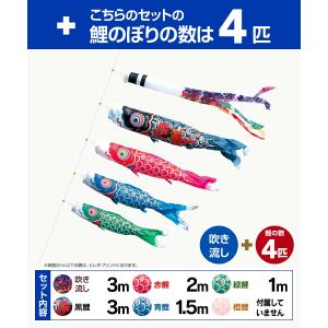 鯉のぼり 庭用 こいのぼり 徳永鯉のぼり 錦龍...の詳細画像1