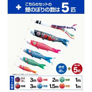 鯉のぼり 庭用 こいのぼり 徳永鯉のぼり 錦龍...の詳細画像1