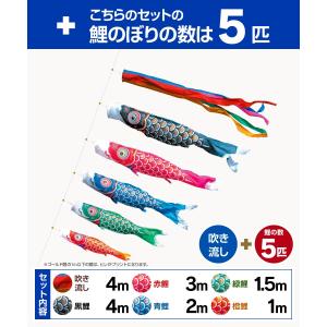 鯉のぼり 庭用 こいのぼり 徳永鯉のぼり ゴー...の詳細画像1