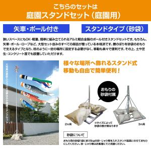 徳永鯉のぼり 風舞い鯉 2.5m 7点セット ...の詳細画像2