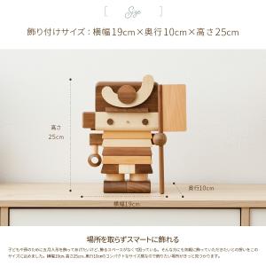 五月人形 木製 おしゃれ コンパクト 鍬形が付...の詳細画像2
