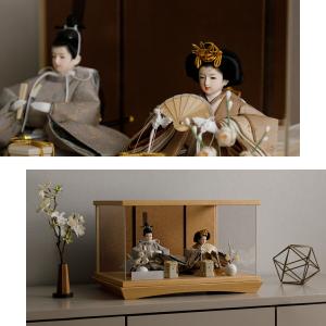 雛人形 コンパクト 親王飾り 高級 雛 PRE...の詳細画像2