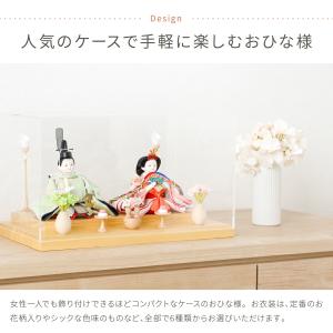 雛人形 ケース飾り コンパクト 2025年度モ...の詳細画像1