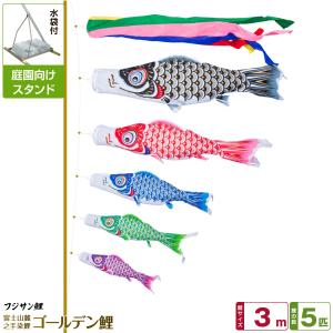 鯉のぼり 庭用 こいのぼり 徳永鯉のぼり 京錦 3m 6点セット 庭園 大型