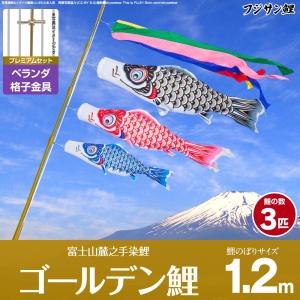 鯉のぼり 庭用 こいのぼり フジサン鯉 黄金鯉 3m 8点セット 庭園 大型