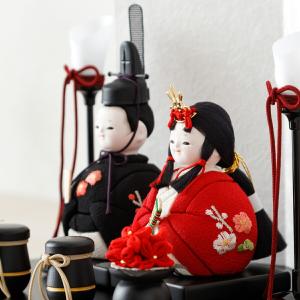 雛人形 おしゃれ コンパクト かわいい 木目込...の詳細画像5