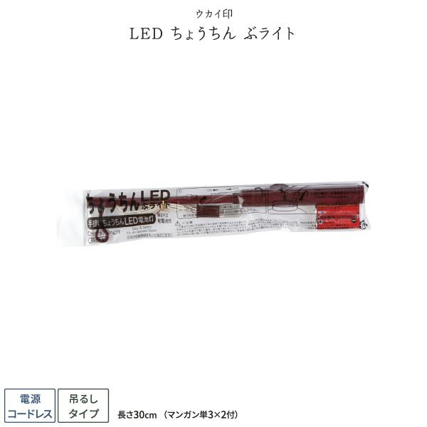 装飾提灯 店舗 飾り デコレーション LED 電球 コードレス 提灯 ぶライト ちょうちん