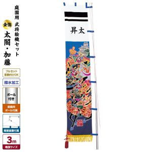 武者幟 武者絵のぼり 庭用 節句幟 幟旗 庭園用 武者絵幟セット 金太郎