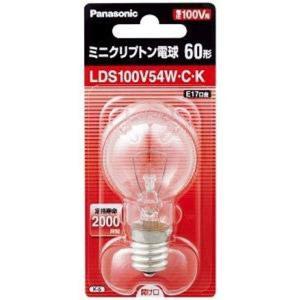 パナソニック ミニクリプトン電球 E17口金 35ミリ径 60形 クリア ＬＤＳ１００Ｖ５４ＷＣＫ｜prefereshop2