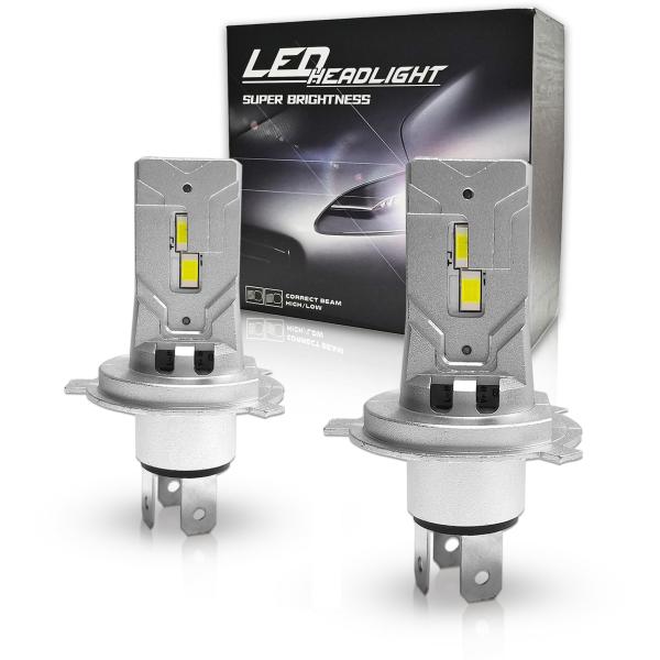 POSTEK LEDヘッドライト 車用 H4 Hi/Lo 新車検対応 高輝度LEDチップ搭載 650...