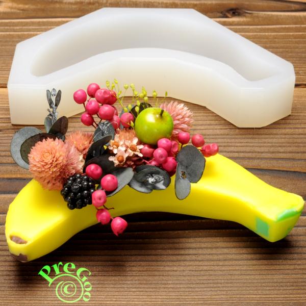 アロマ ワックス サシェ 用 シリコンモールド　置き型 バナナ　　　　　　アロマストーン 石鹸型 石...