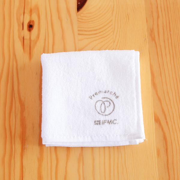 プレマルシェ×IFMC.（イフミック）どこでも温泉ハンカチ ホワイト