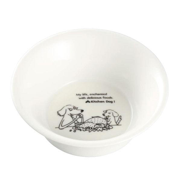 森修焼（しんしゅうやき） Kitchen Dog！ ドッグボウル ピッコロ／W140×H50mm