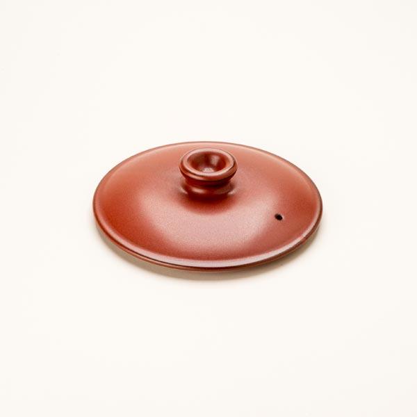 マスタークック けんこう片手鍋フタ 朱色 （大）1200ml用