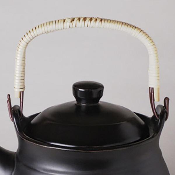 マスタークック  けんこう土瓶用 フタ 黒色 （特大）2.5L用