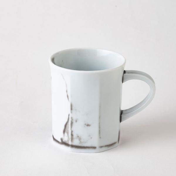 森修焼（しんしゅうやき）シリカ焼 八角形マグカップ 容量：250ml（満水時）※天然原料のため柄の出...